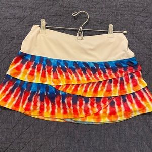 Lucky in Love Tie-dye tennis skirt